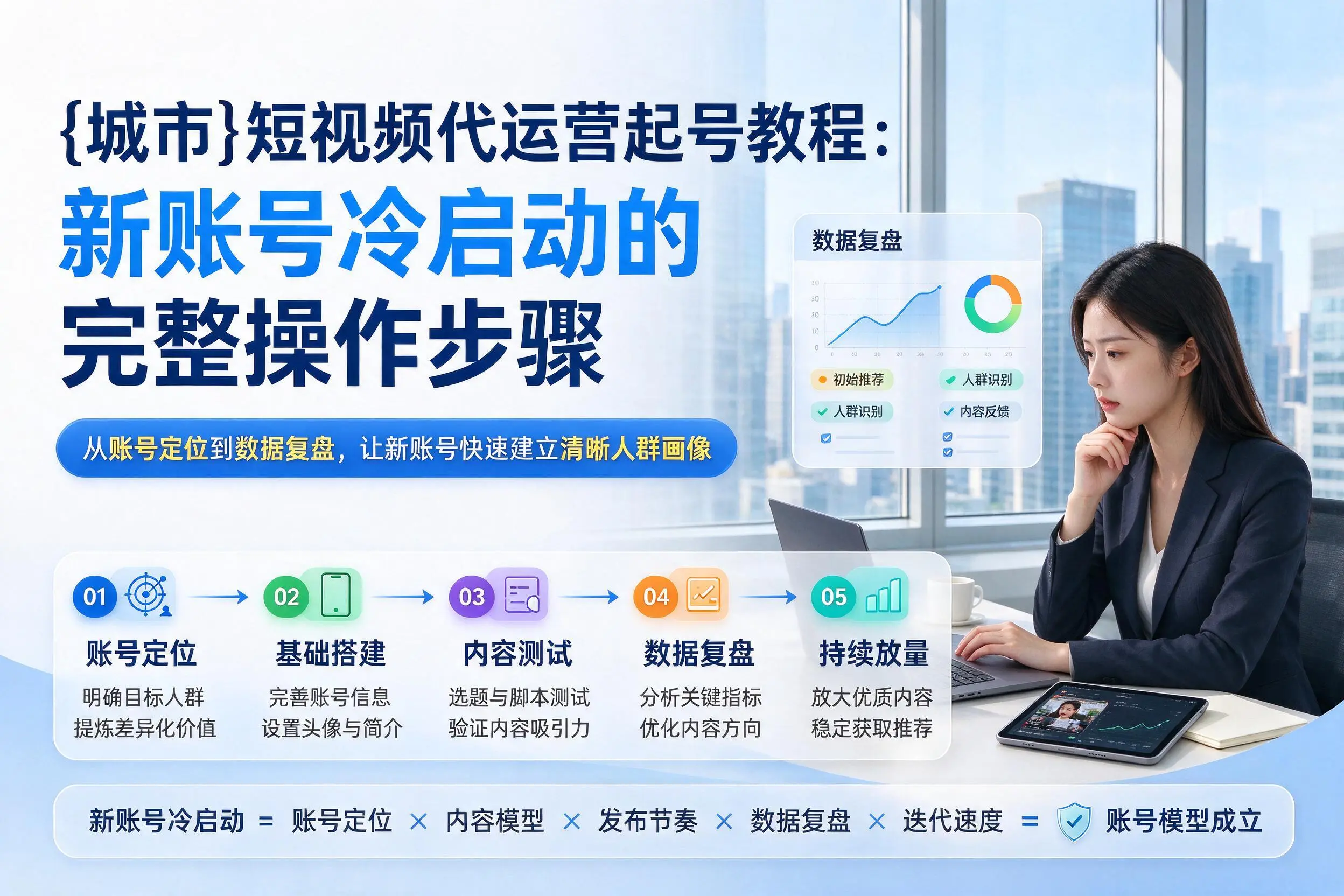 宣城短视频代运营起号教程:新账号冷启动的完整操作步骤