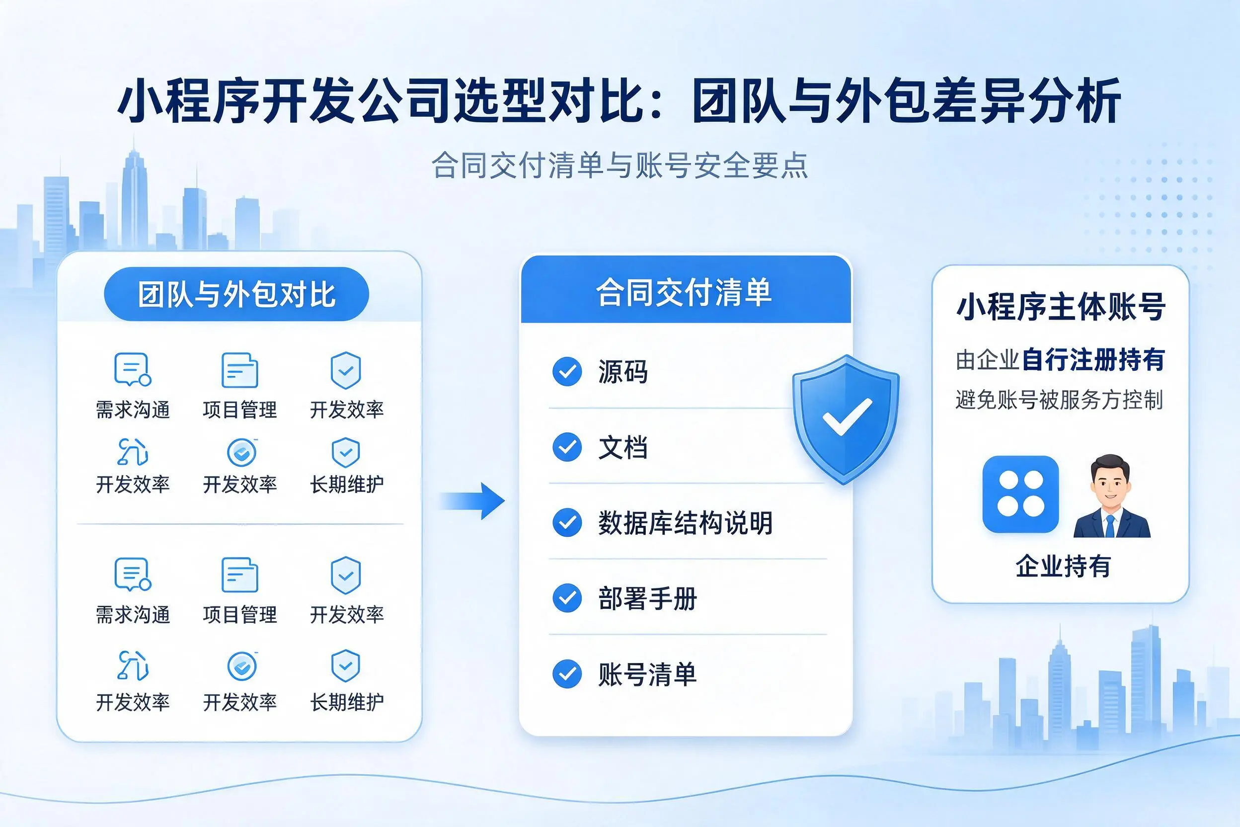 宣城小程序开发公司选型对比:团队与外包差异分析