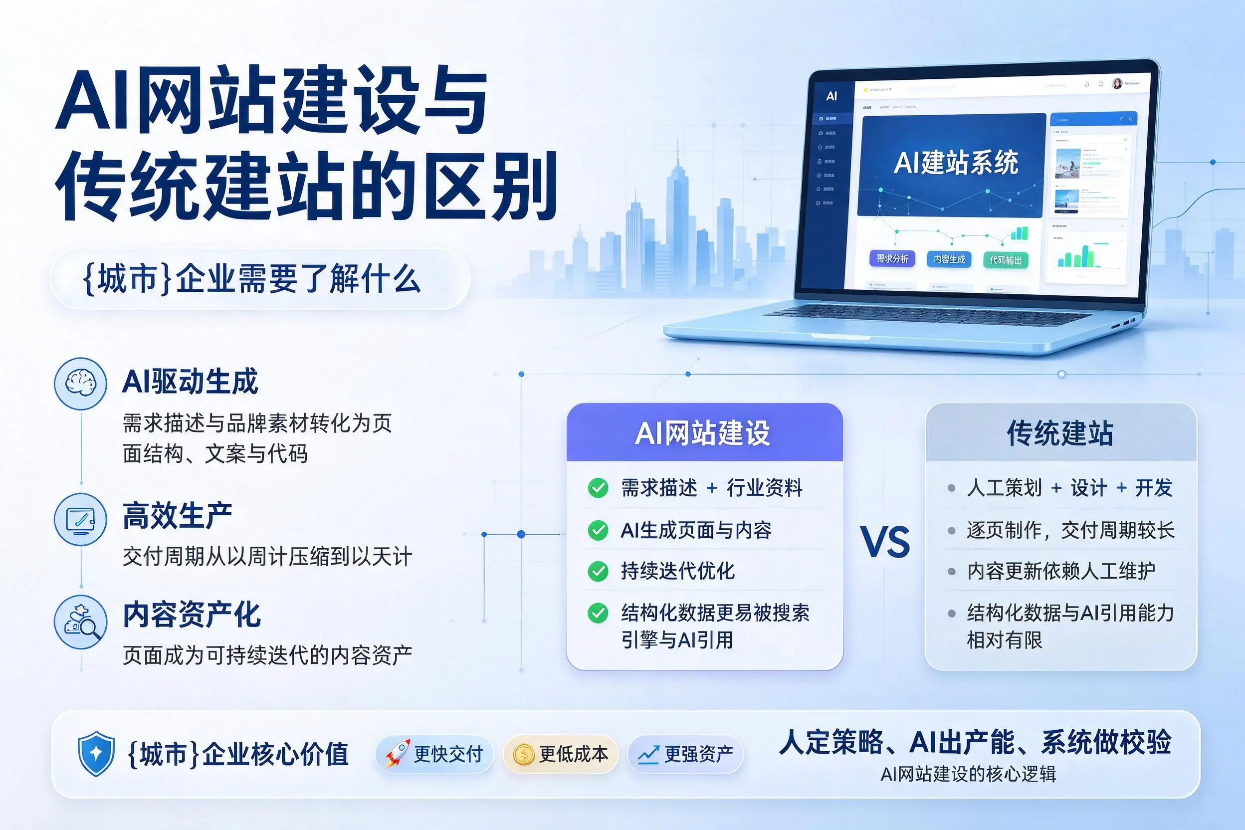 AI网站建设与传统建站的区别,宣城企业需要了解什么