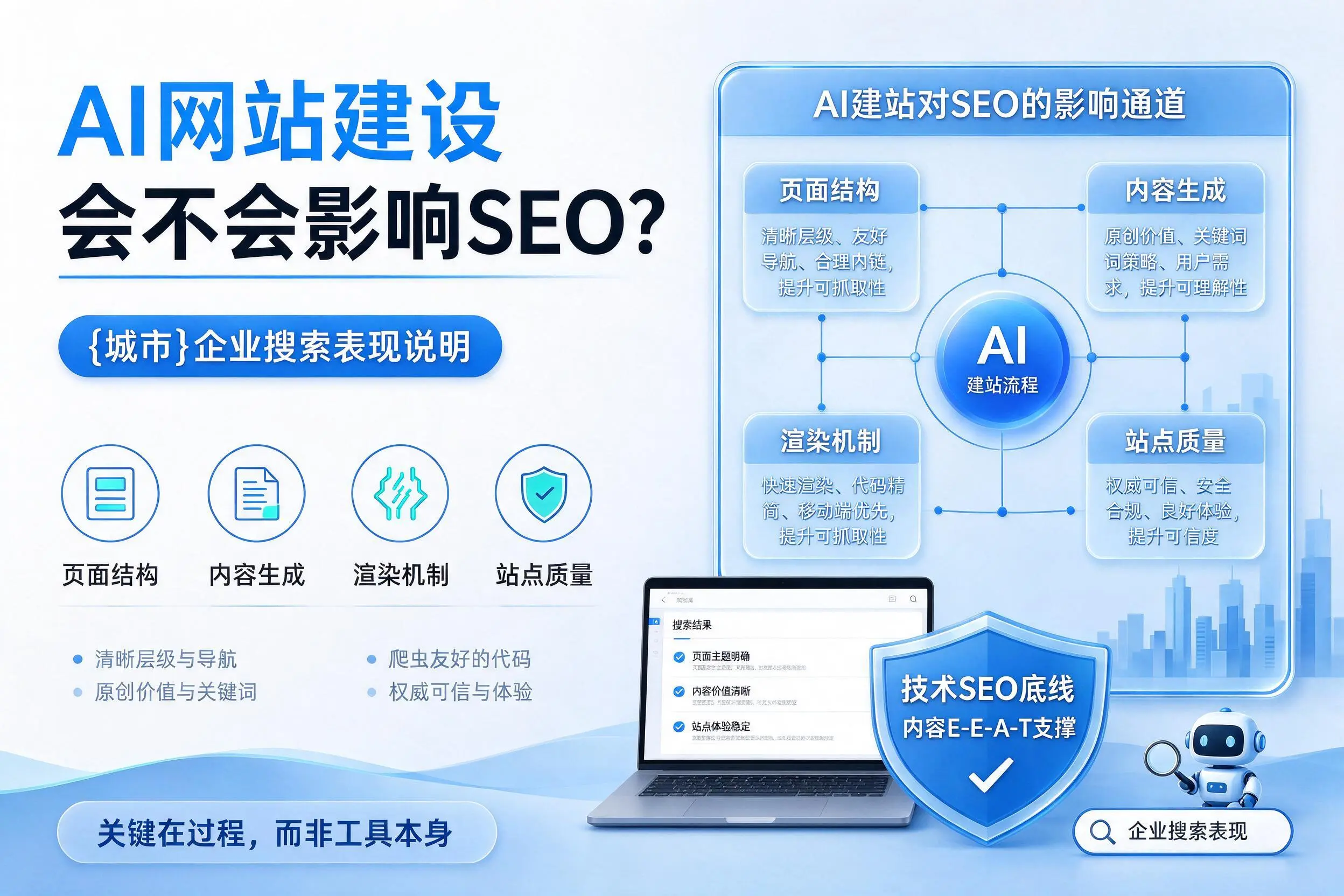 AI网站建设会不会影响SEO?宣城企业搜索表现说明
