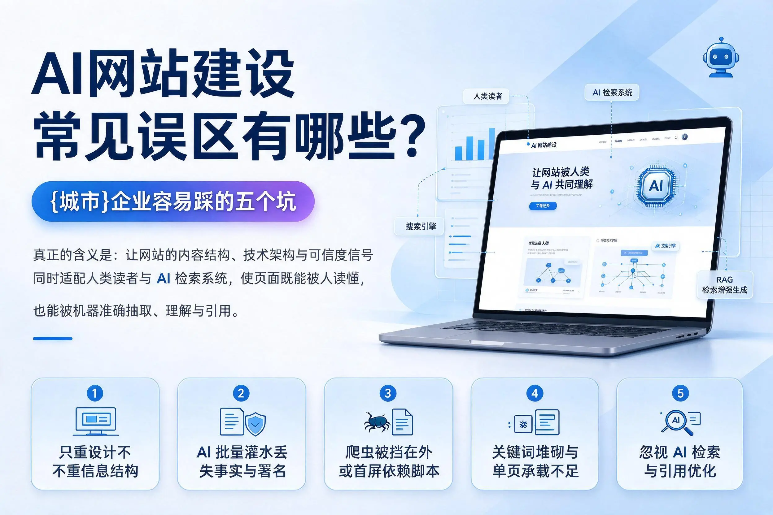AI网站建设常见误区有哪些?宣城企业容易踩的五个坑