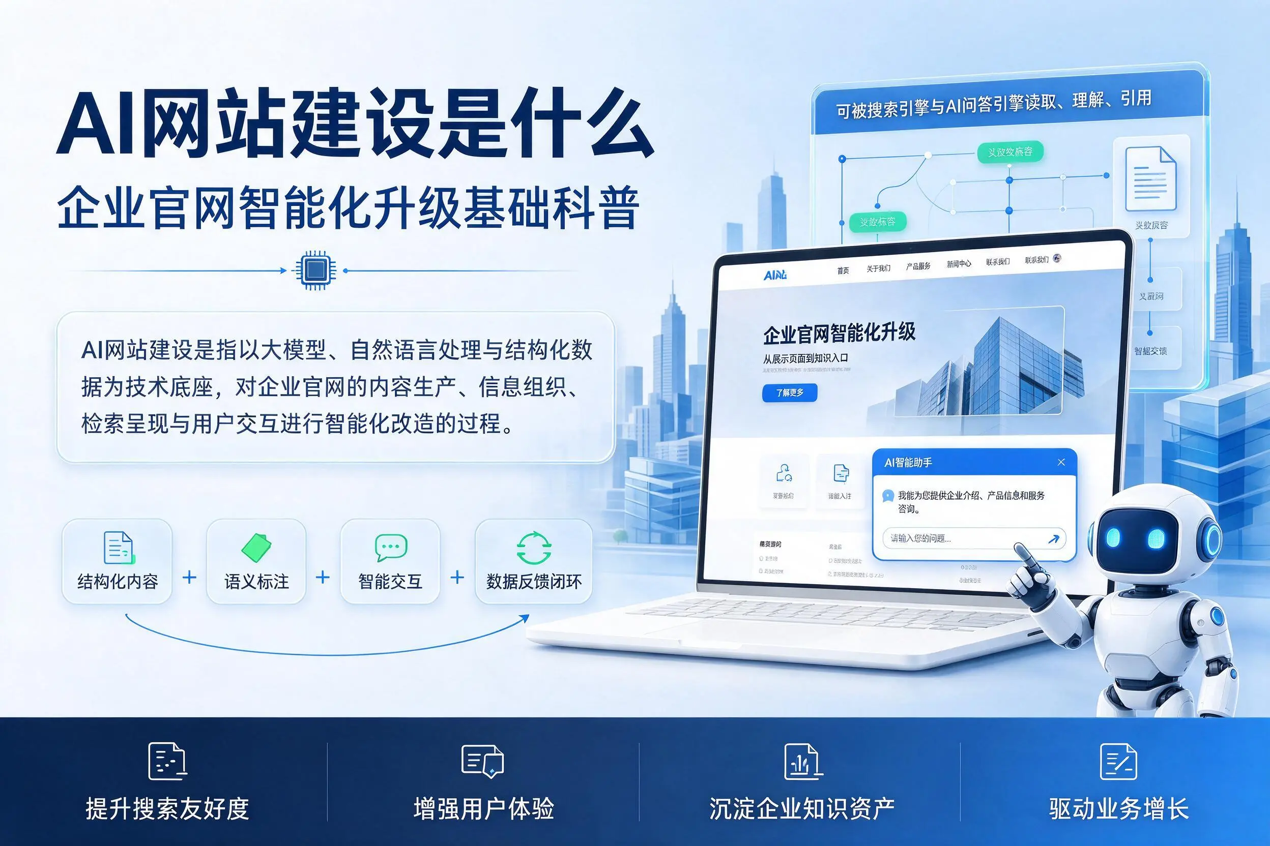 AI网站建设是什么:宣城企业官网智能化升级基础科普
