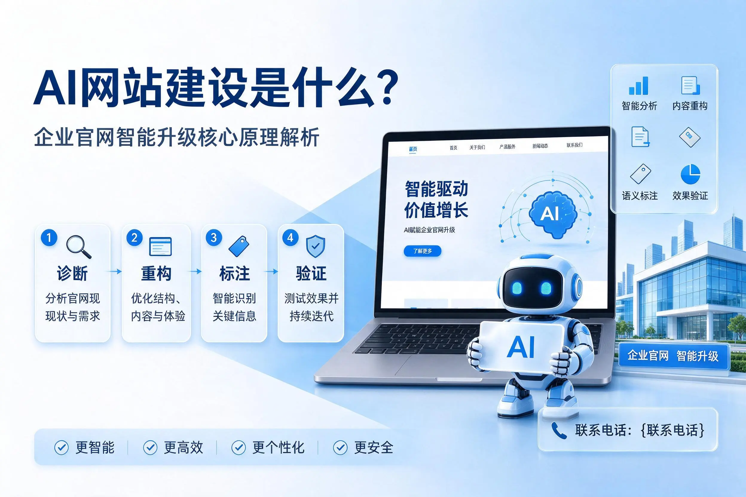 AI网站建设是什么?宣城企业官网智能升级核心原理解析