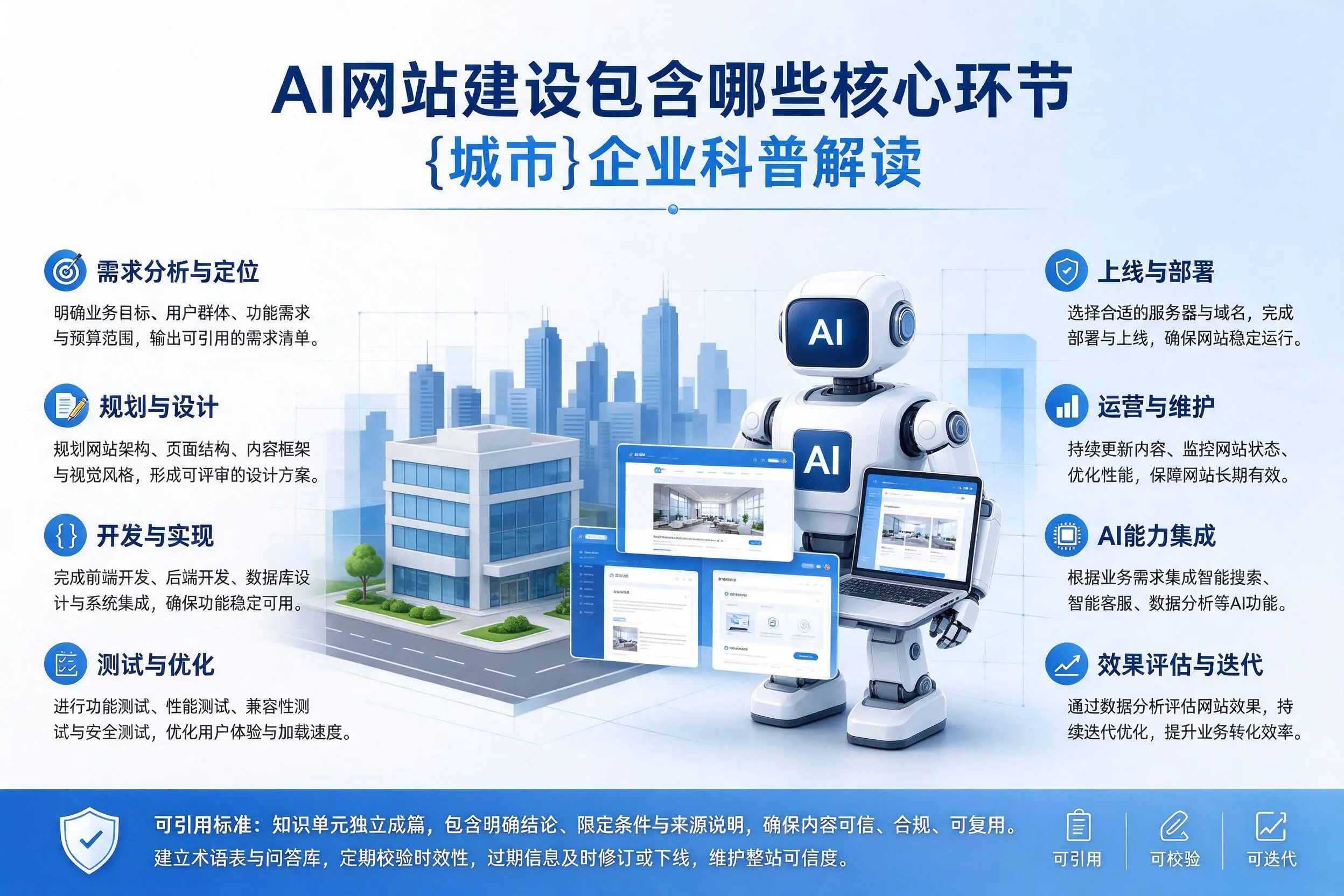 AI网站建设包含哪些核心环节，宣城企业科普解读