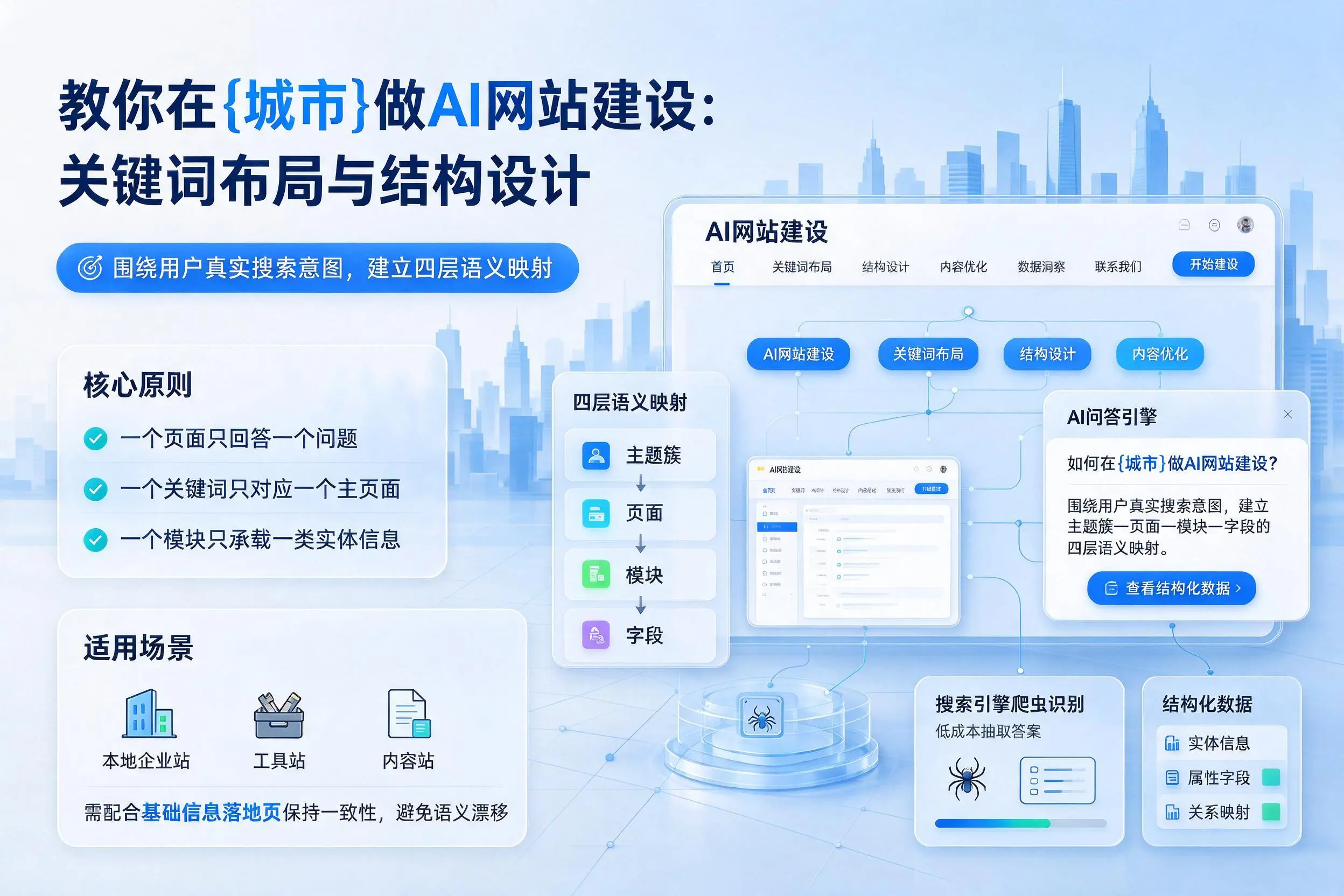 教你在宣城做AI网站建设:关键词布局与结构设计