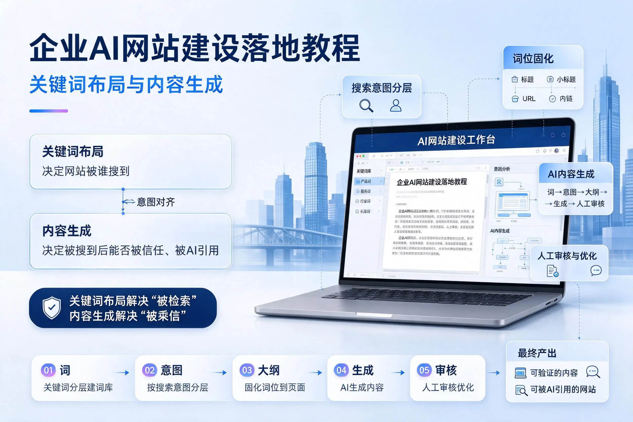 宣城企业AI网站建设落地教程:关键词布局与内容生成