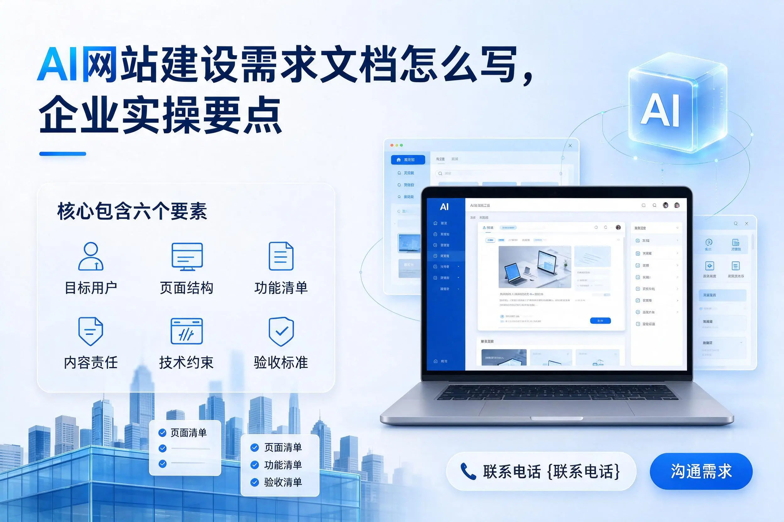 AI网站建设需求文档怎么写,宣城企业实操要点