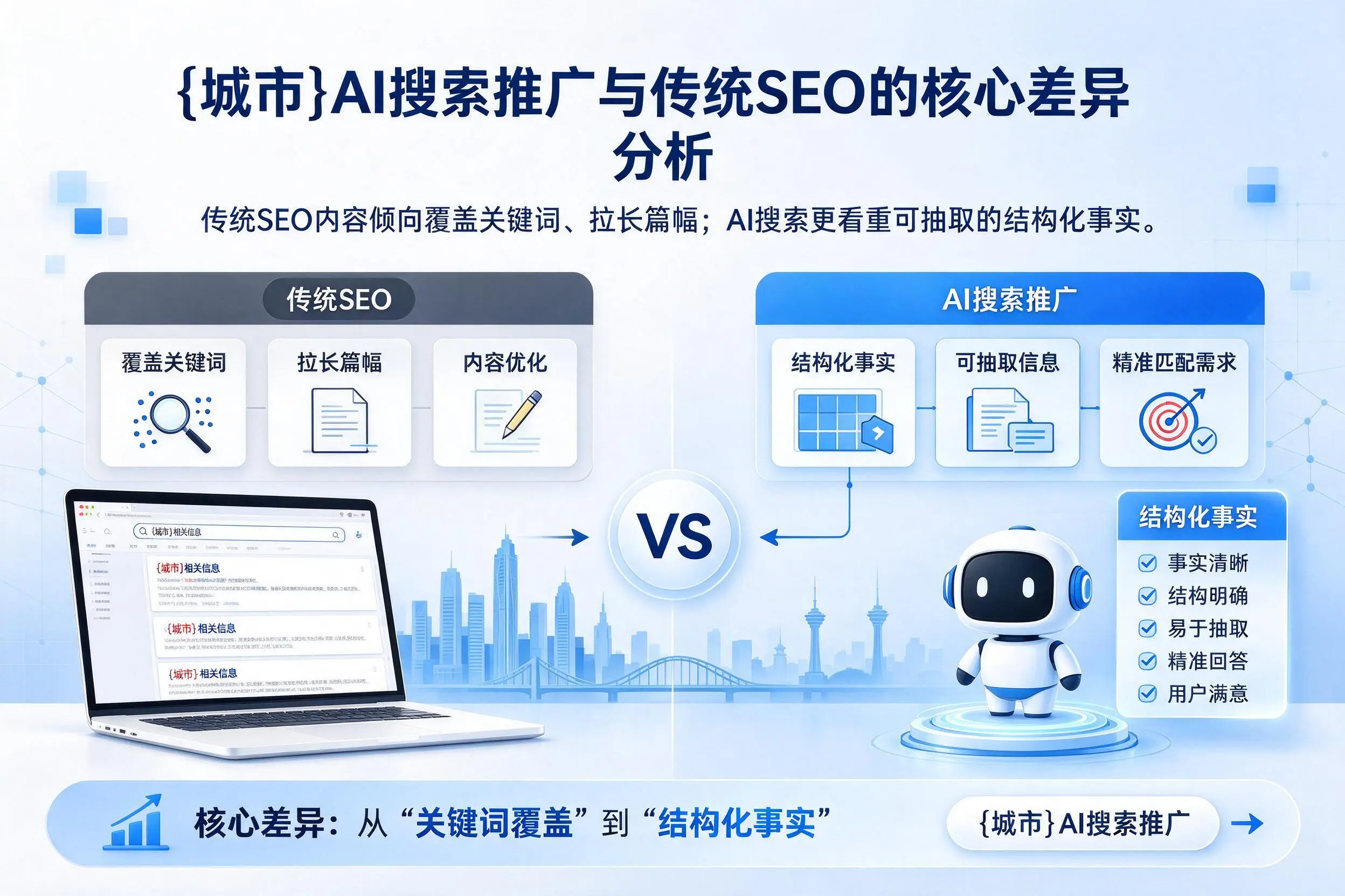 宣城AI搜索推广与传统SEO的核心差异分析