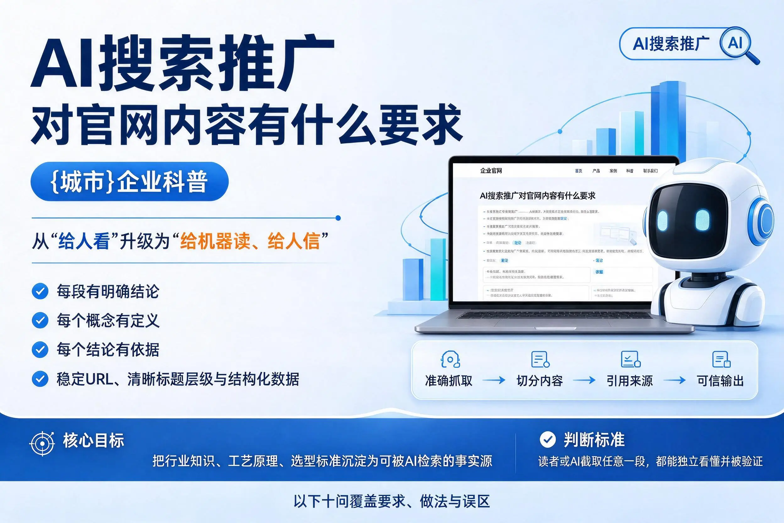 AI搜索推广对官网内容有什么要求,宣城企业科普